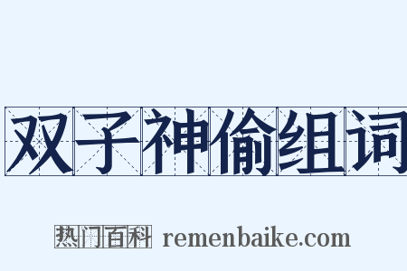 双子神偷组词是什么意思的图片